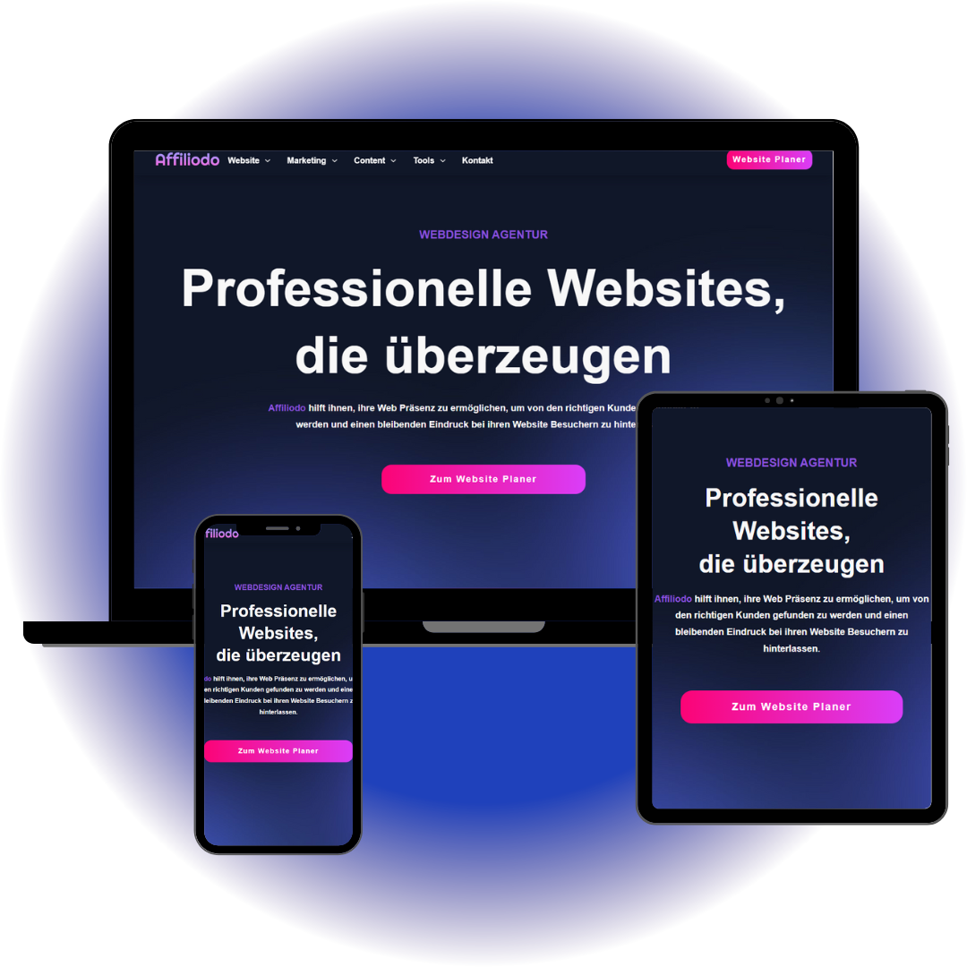 Webdesign Agentur Beispielwebsite